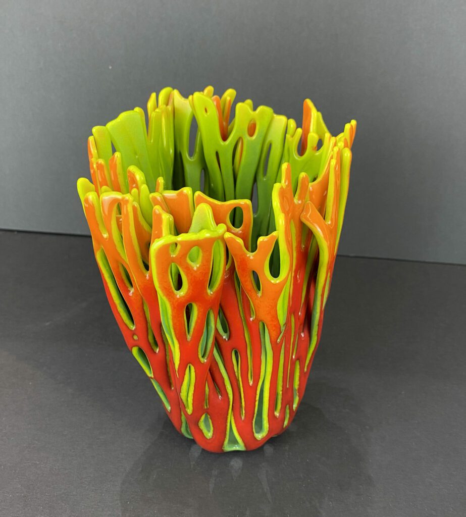 Coral Vase Green