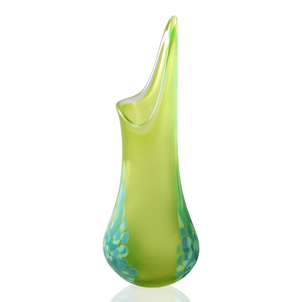 Lime frit flava vase