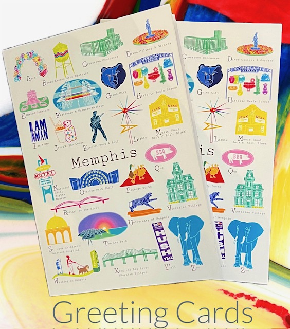 Greeting Card memphis a to z