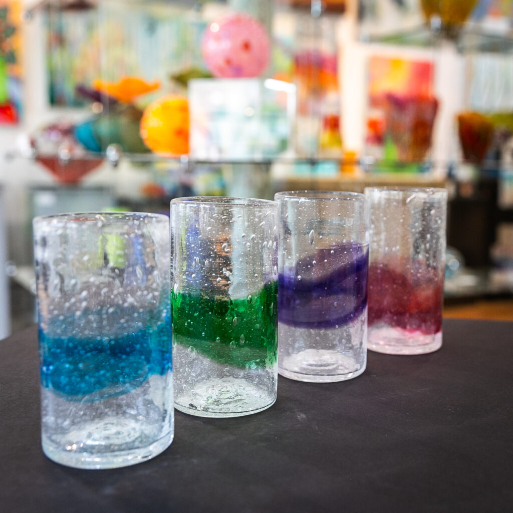 Watercolor glasses tall drinkware